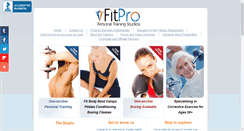 Desktop Screenshot of fitprostudio.com